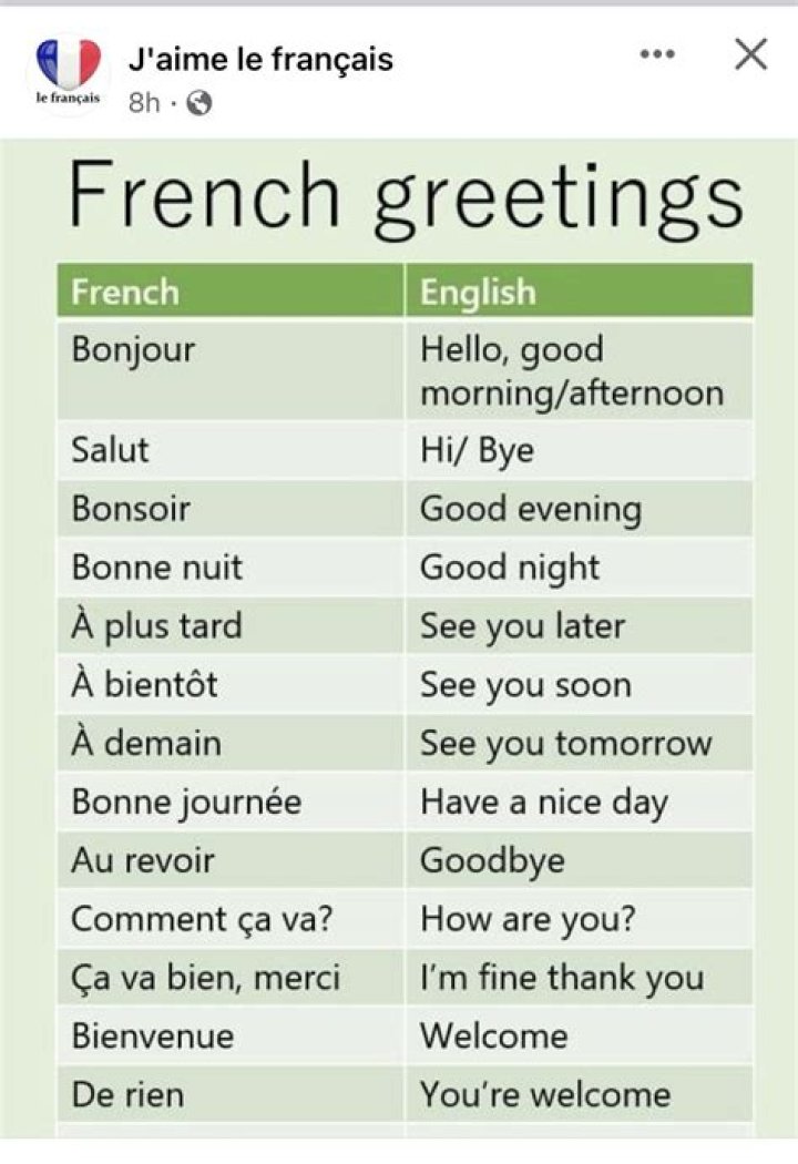 How do you greet someone professionally in French?