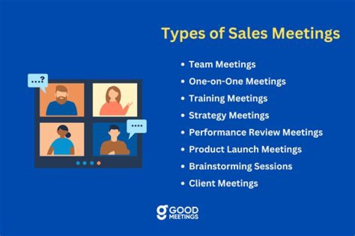 How do you hold a successful sales meeting?