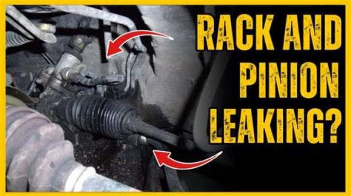 How do you know if your rack and pinion is leaking?