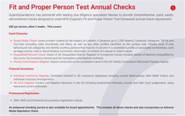 How do you prove you are a fit and proper person?