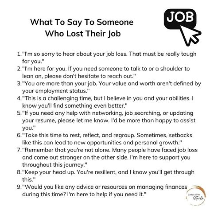 How do you respond to someone who left their job?