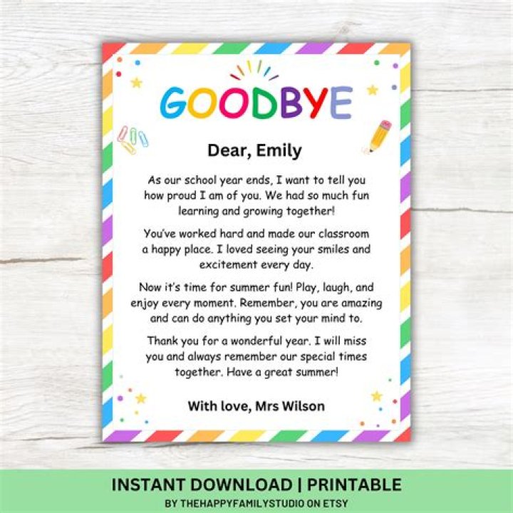 How do you say goodbye to a retiring teacher?