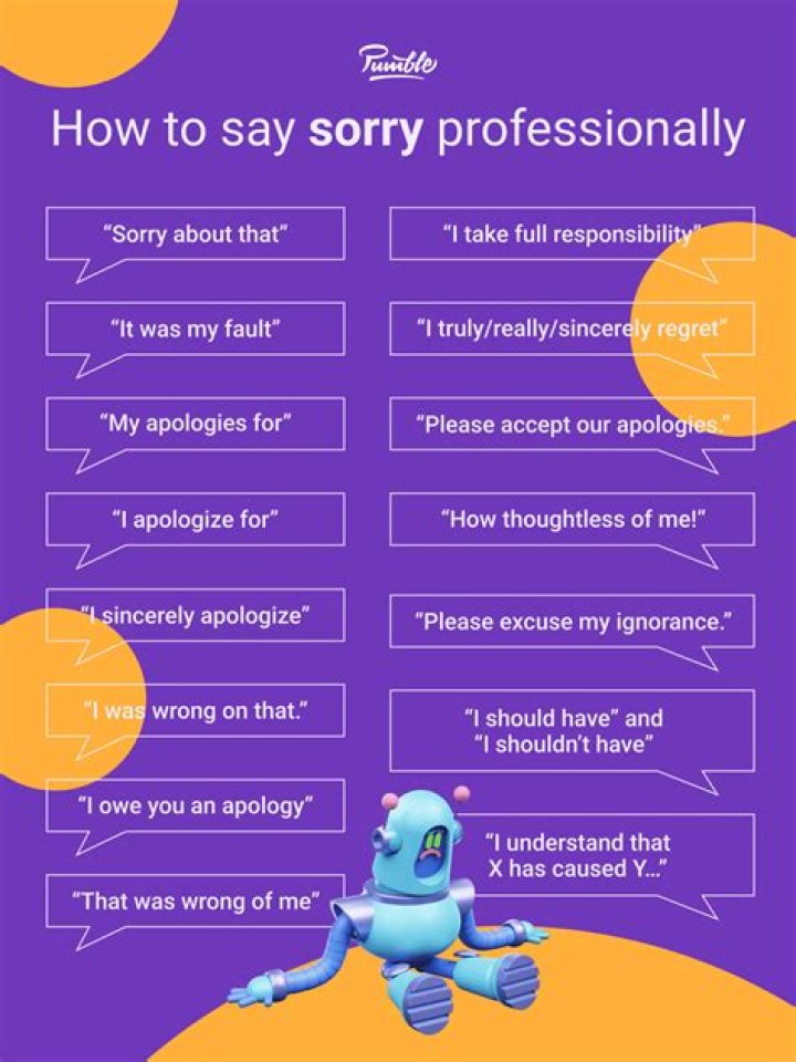 How do you say sorry for bad words?