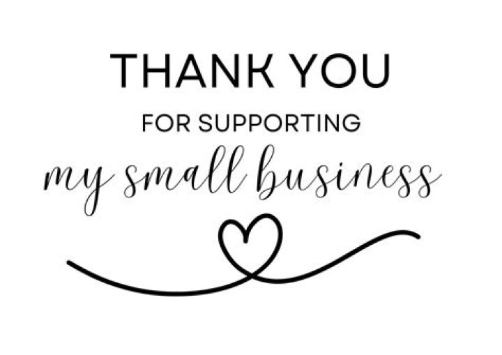 How do you thank someone for supporting your small business?