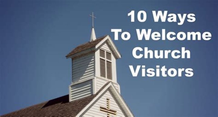 How do you welcome church visitors?