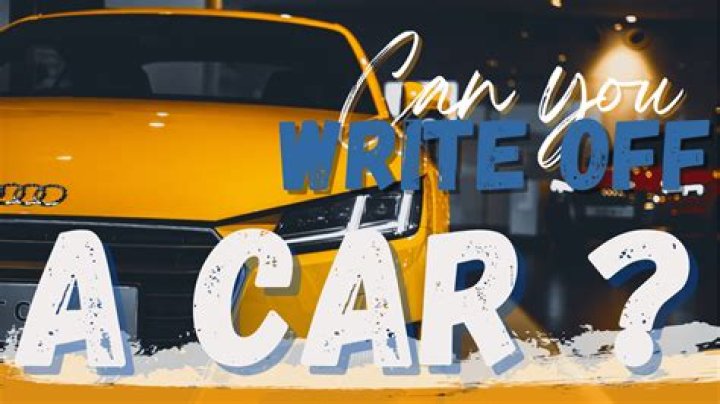 How do you write off a car loan?