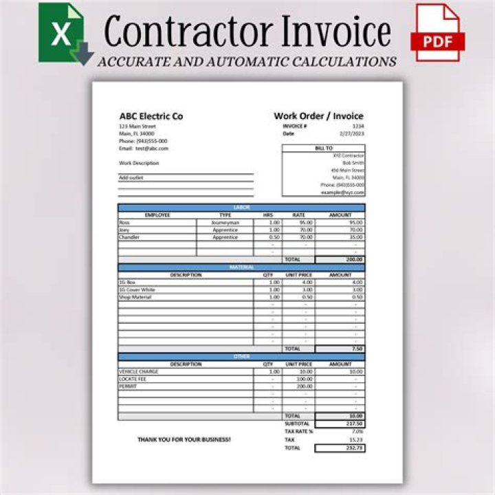 How does a company pay a subcontractor?