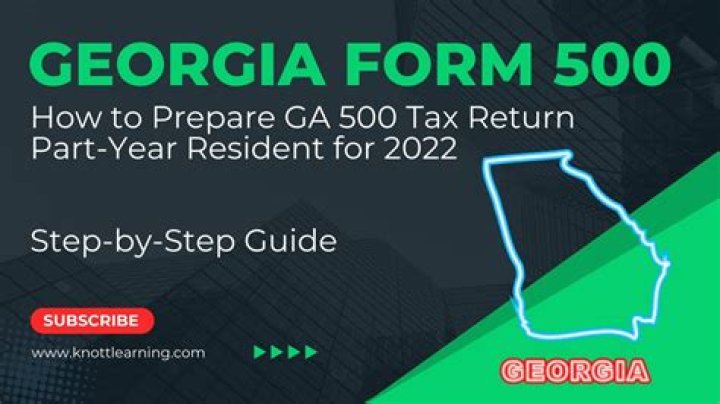 How does Georgia tax part-year residents?