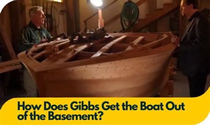 How does Gibbs get the boat out of the basement?