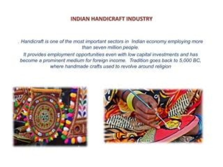 How does handicraft help the economy?