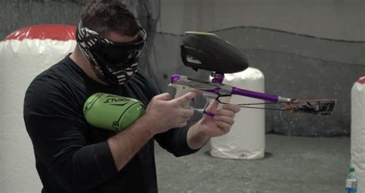 How far can a paintball gun shoot?