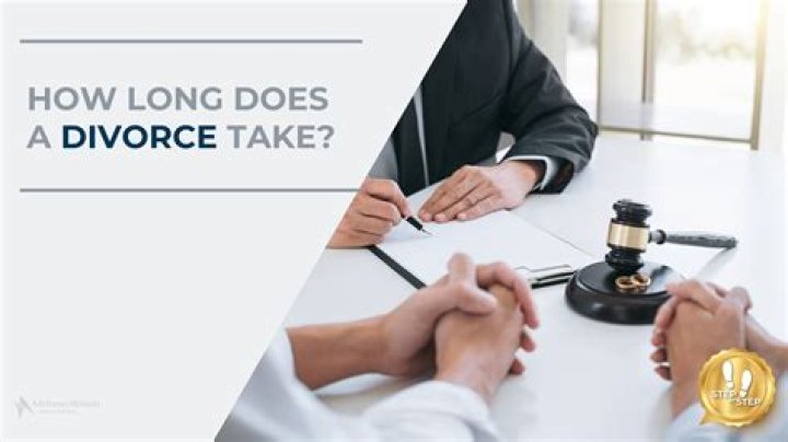 How long does divorce take after separation?