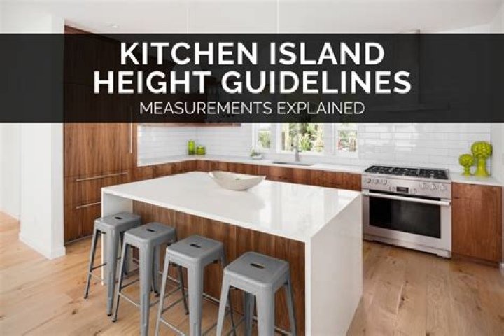 How long does Island need to be for 4 stools?