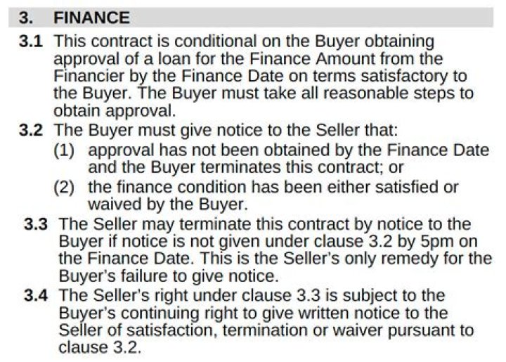 How long does offer subject to finance last?