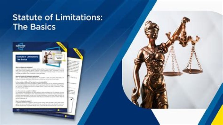 How long is the statute of limitations UK?