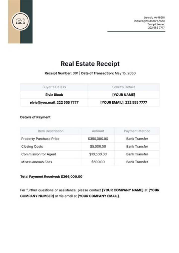 How long should you keep real estate tax receipts?