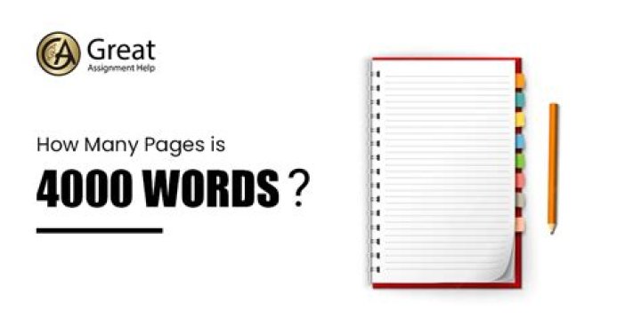 How many pages make up 4000 words?