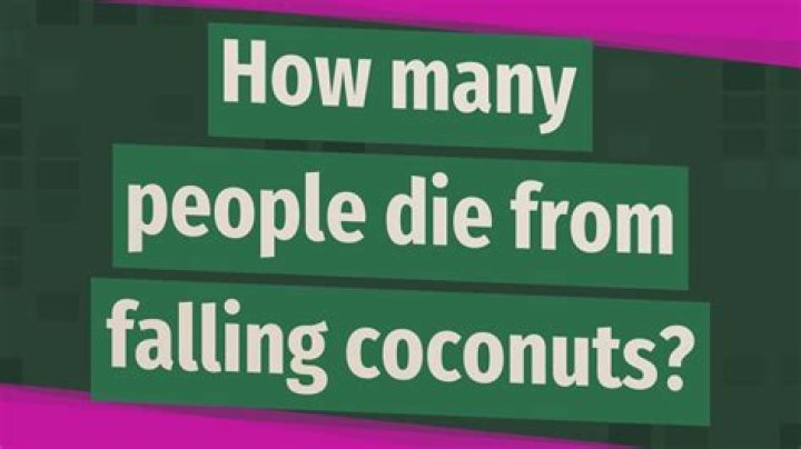 How many people are killed by coconuts?