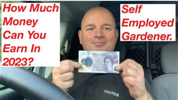 How much can you earn as a self-employed gardener?