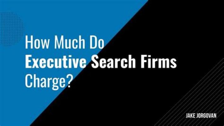 How much do recruiting firms charge?