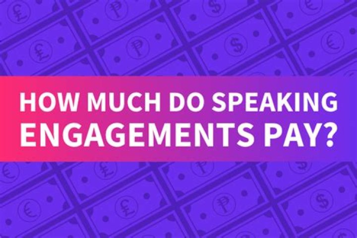 How much do speaking engagements pay?
