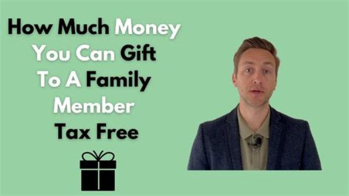 How much money can you gift to a family member tax free us?