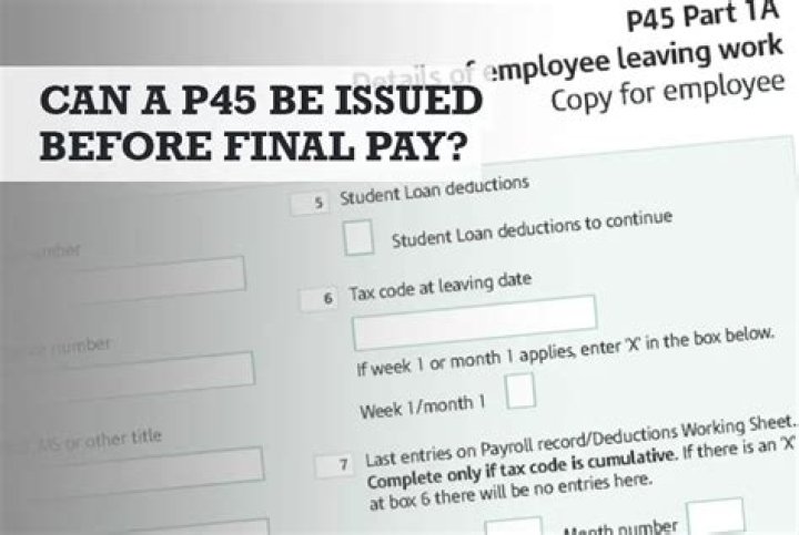 Is a P45 issued when someone dies?