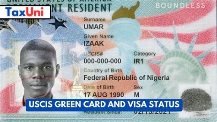Is a work visa the same as a green card?