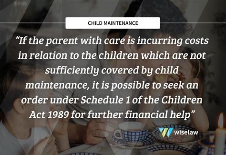Is child maintenance based on household income?