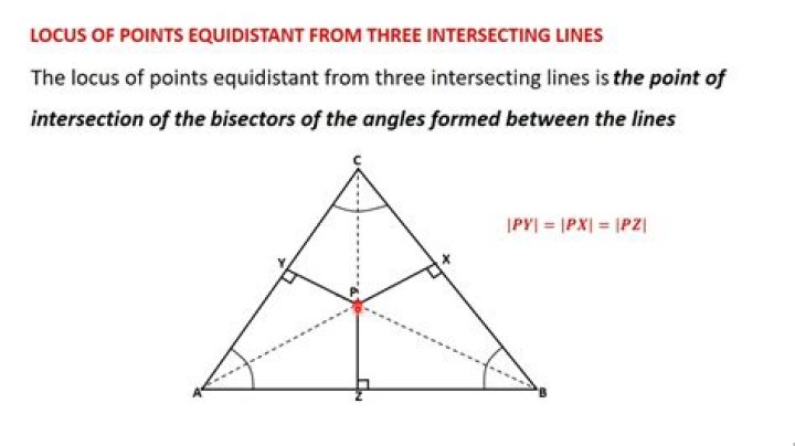 Is equidistant from the three vertices of a triangle?