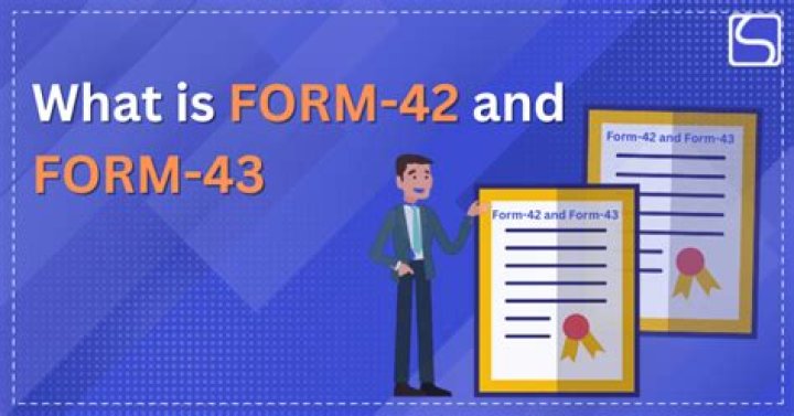Is Form 42 still required?