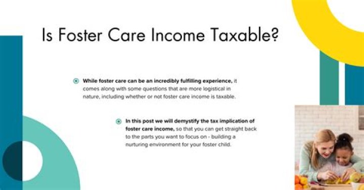 Is foster child money taxable?
