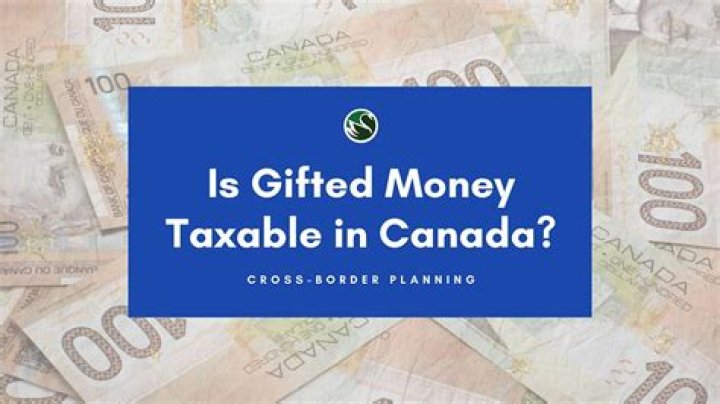 Is gifted money tax exempt?