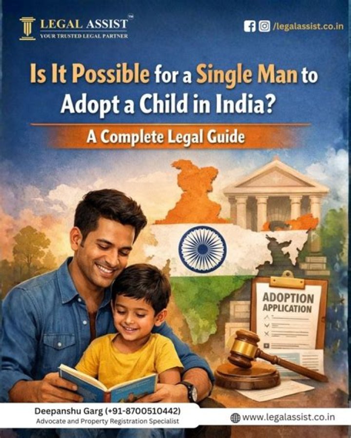 Is it legal for a single man to adopt a child?
