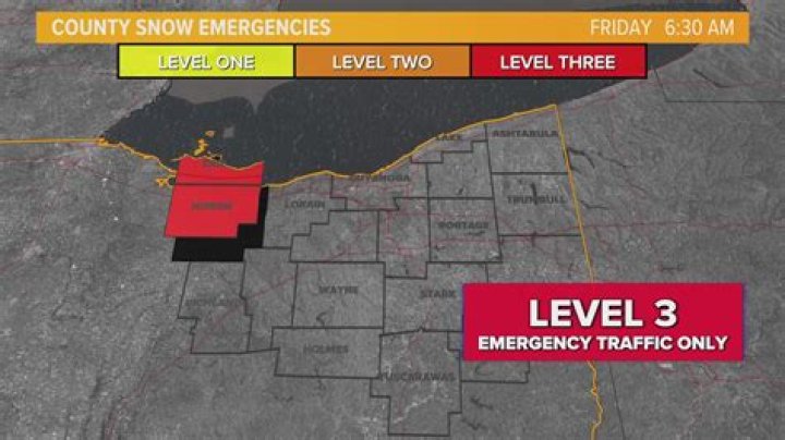 Is Lucas County under Level 3?