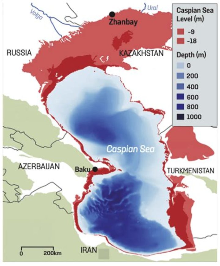 Is the Caspian Sea isolated?
