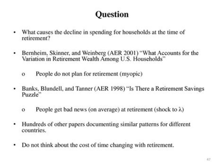 Is there a retirement savings puzzle?