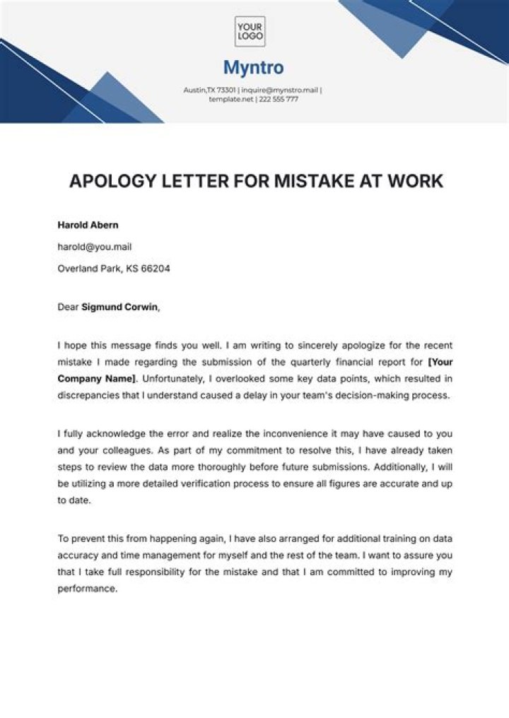 Should I pay for my mistake at work?