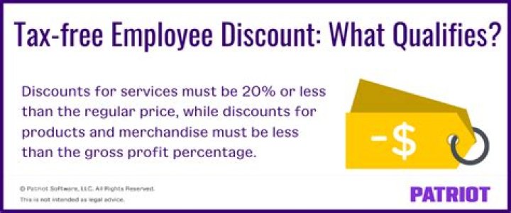 What are qualified employee discounts?