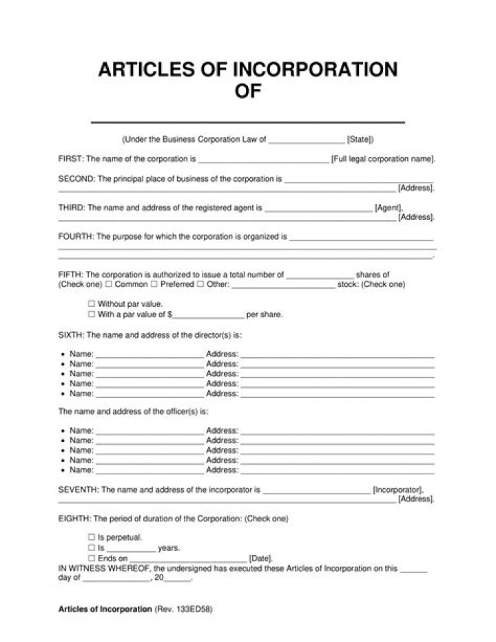 What are recorded articles of incorporation?