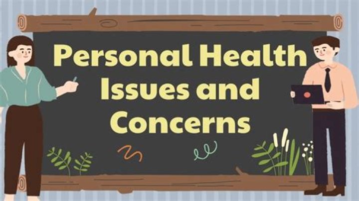 What are the different personal health issues and concerns?