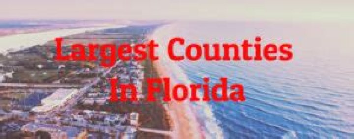 What are the top 10 largest counties in Florida?