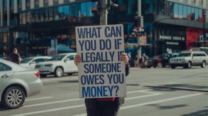 What can you do legally if someone owes you money?