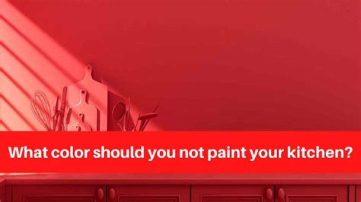 What color should you not paint your kitchen?