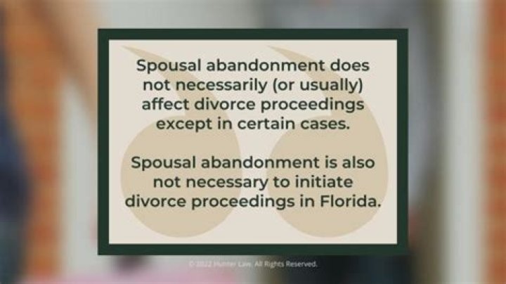What constitutes spousal abandonment in Florida?