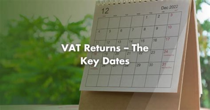 What dates are VAT returns due?