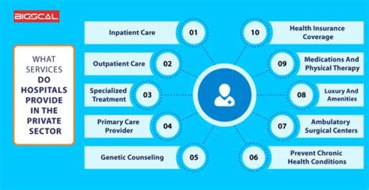 What do private hospitals provide?