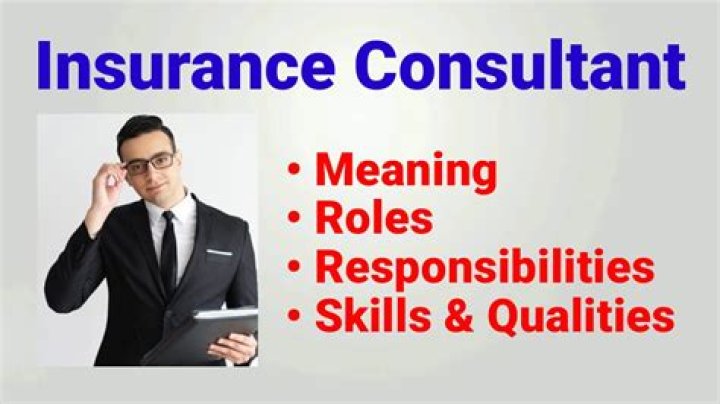 What does an insurance consultant do?