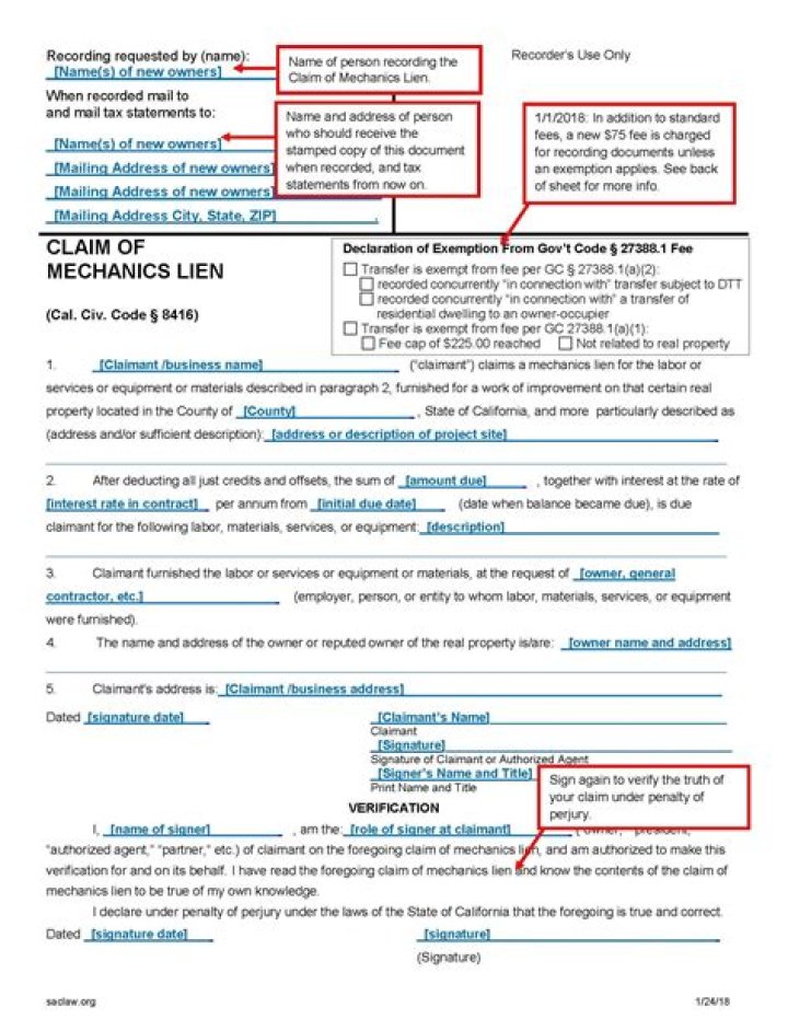 What does it mean when a lien is filed?