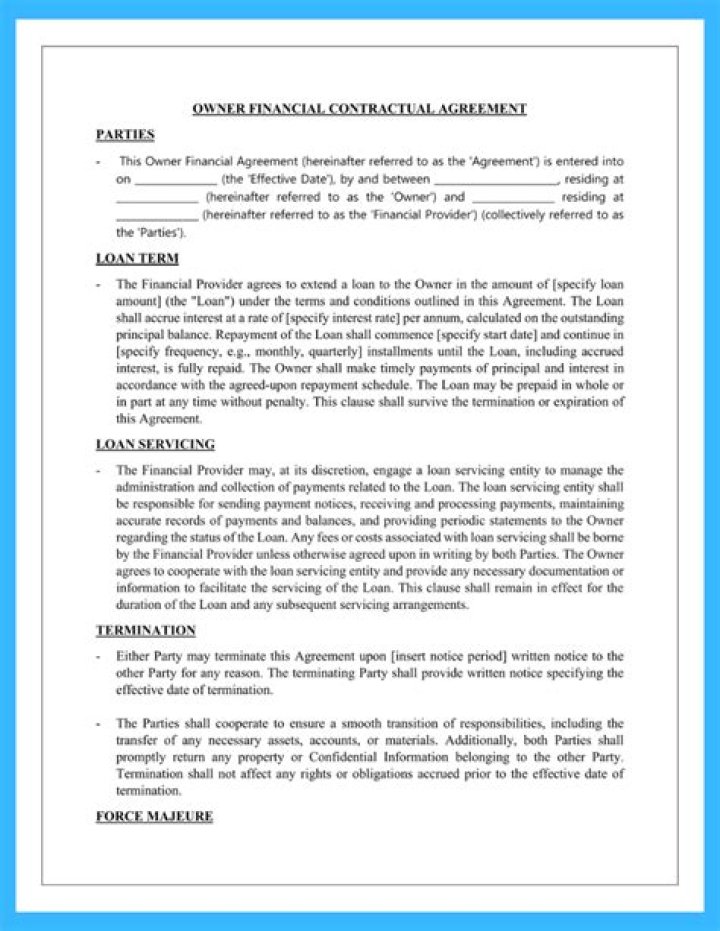 What does owner will carry contract mean?